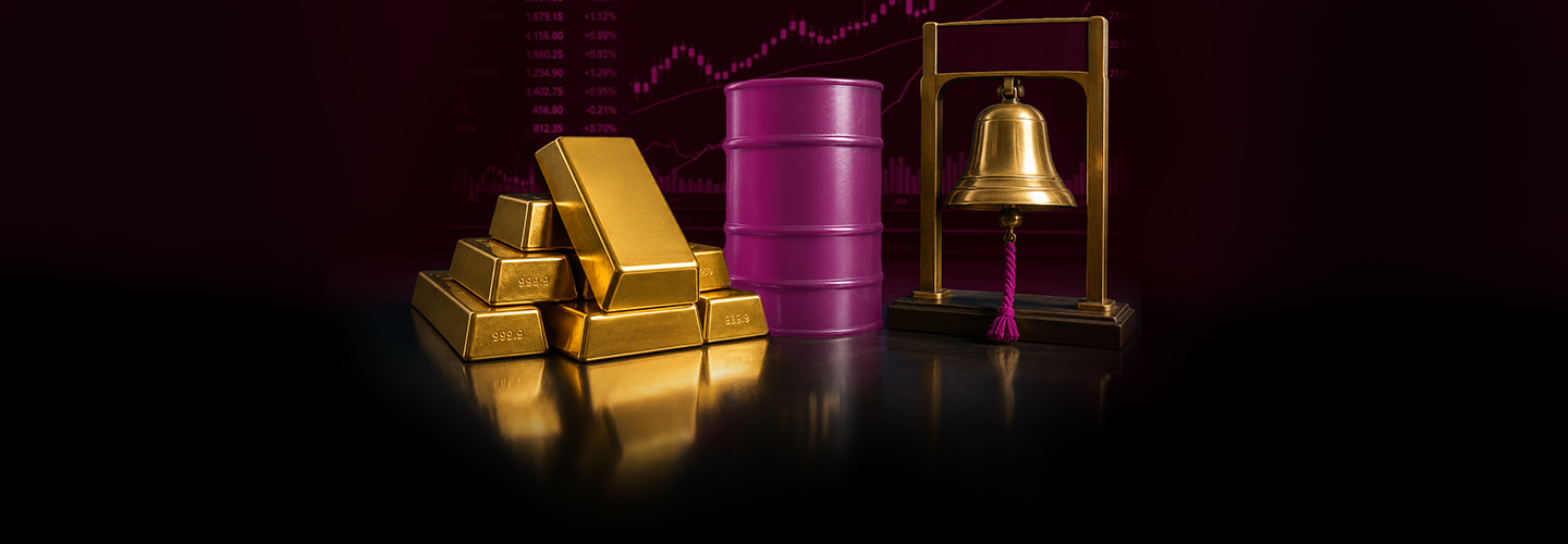 gold, oil and stock markets